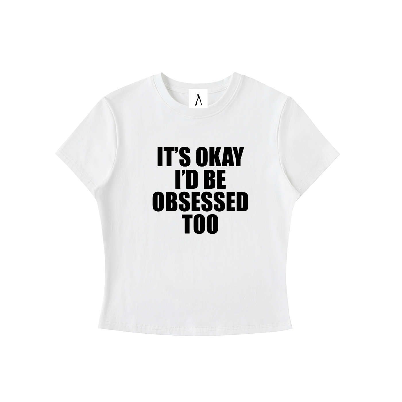 It's Okay baby tee (white)