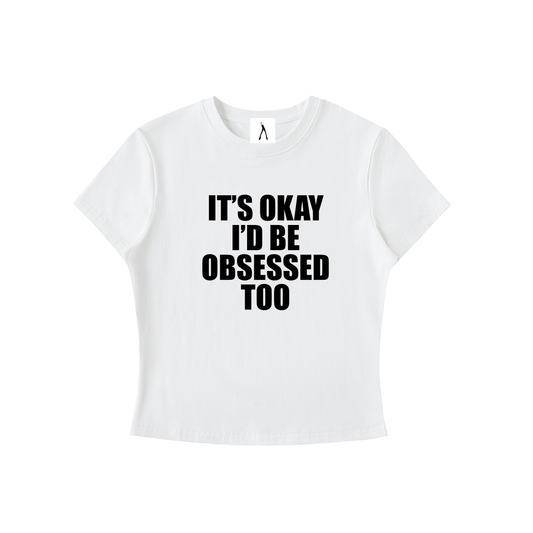 It's Okay baby tee (white)